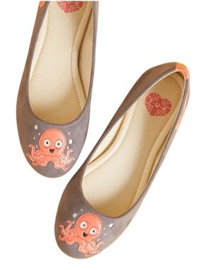 ModCloth T.U.K. Ten Out of Tentacle Octopus Ballet Flats Size 11